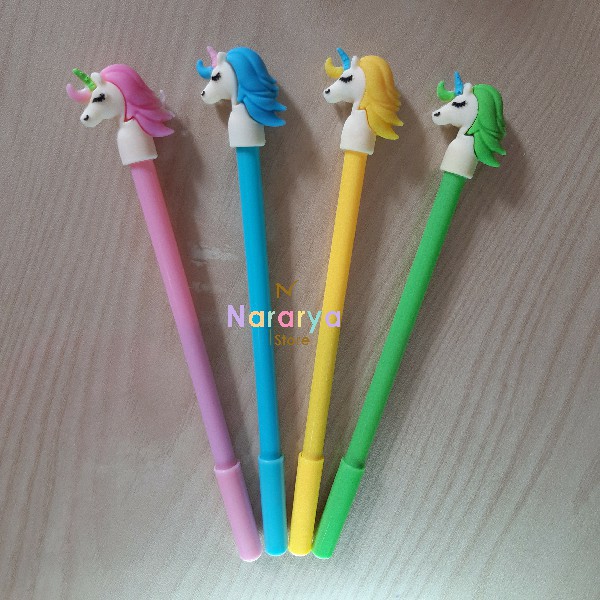

2x Gel Pen Unicorn Tanduk Poni / Gel Pen Karakter / Gel Pen Lucu / Pulpen Lucu / Alat Tulis Sekolah