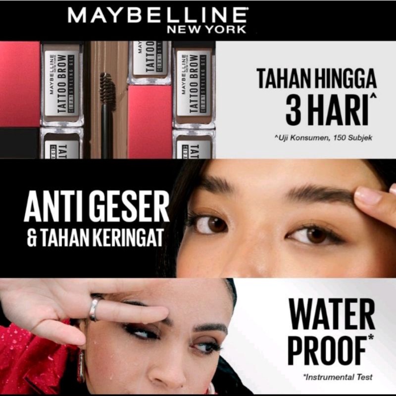 MAYBELLINE TATTOO BROW UP TO 3DAY STYLING GEL (6ML)