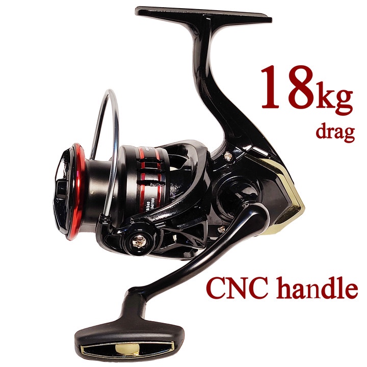 reel pancing murah 18kg max drag besi Spinning reel CNC  Aluminium fishing reel Rasio Gigi 5.2:1