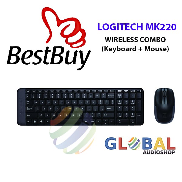 Logitech MK220  Mouse Keyboard Wireless Combo Bundle MK-220