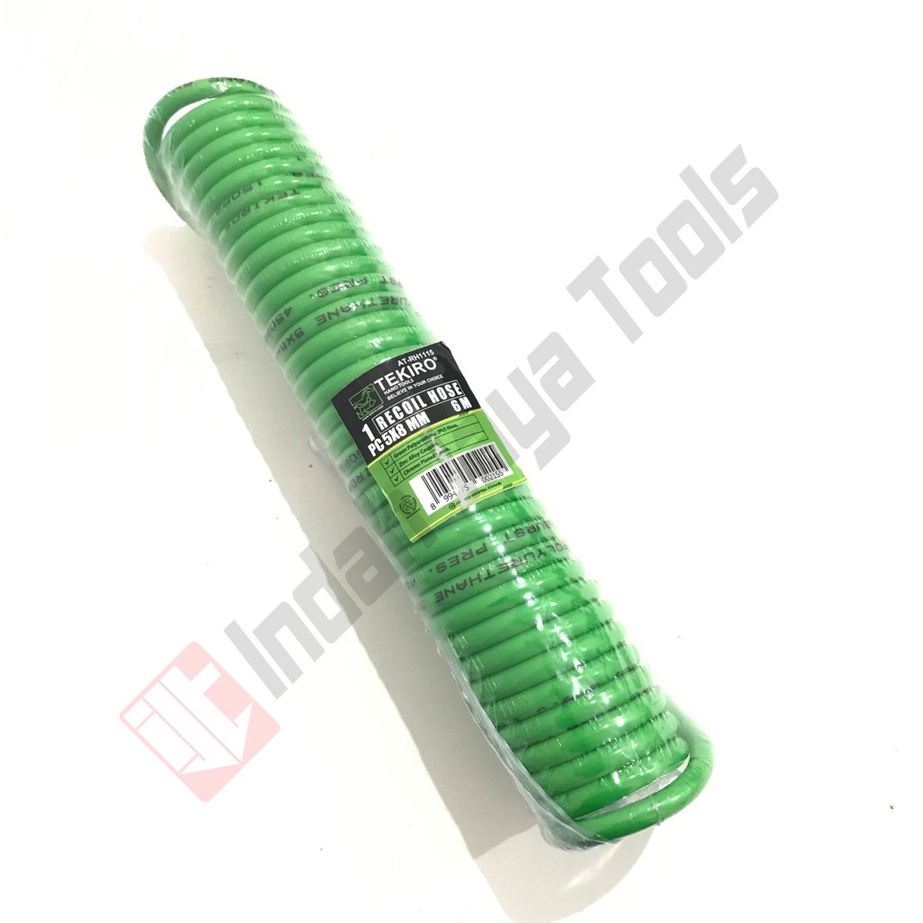 TEKIRO Recoil Hose 6 Meter - Selang Angin Kompresor Spiral