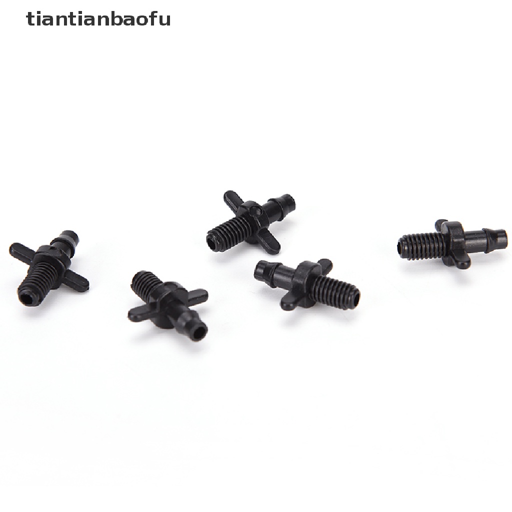 [tiantianbaofu] 50pcs4 / 7mm Splitter Adapter Connector Barb And Garden Irrigation Hoses Fittings 6mm Boutique