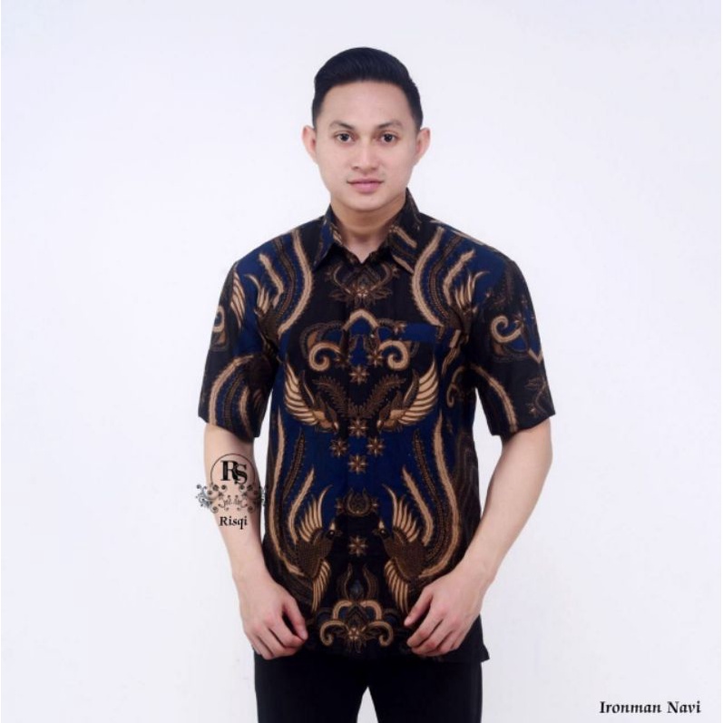 Batik_Ahsan - Batik Couple Ayah Anak Hem Batik Pria Lengan Pendek Hem Batik Anak NEW ARRIVAL