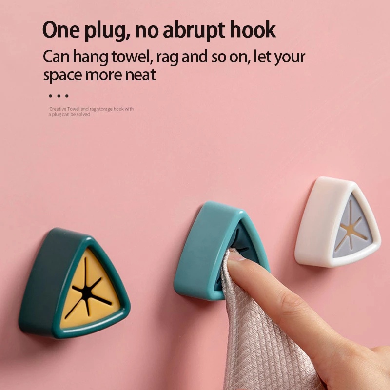 [Creative and Cute Bathroom and Kitchen Towel Storage Rack] [Self-adhesive Non-perforated Wipe Storage Hook] [Bathroom and Kitchen Accessories]