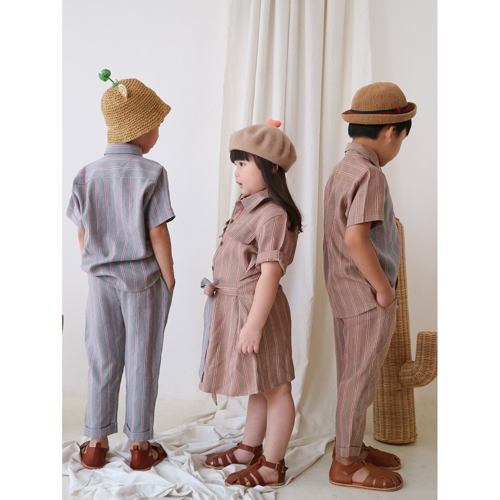 HT Clothingline Stripey Set - Setelan Anak | DUO KRUCILS