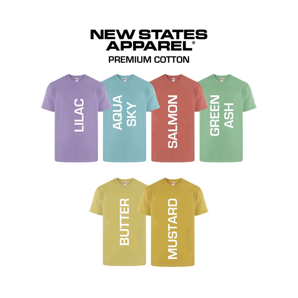 Kaos Polos New States Apparel 7200 Premium Cotton T-shirt Combed 24s  (Part 4)