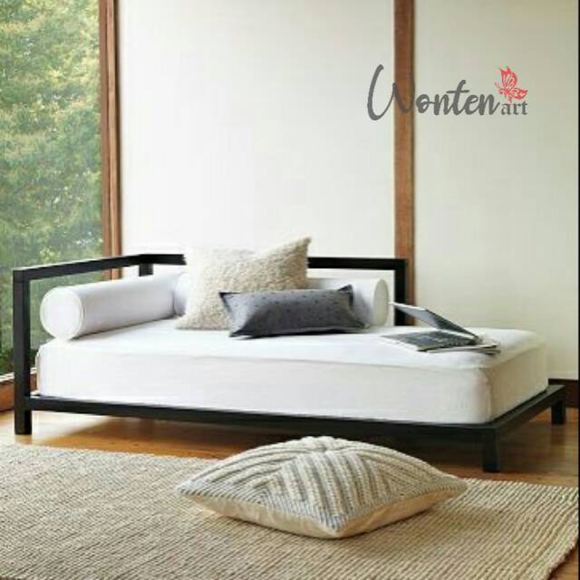 Sofa Bed Family Rangka Besi Industrial 4x4 - I Wonten Art Chaise
