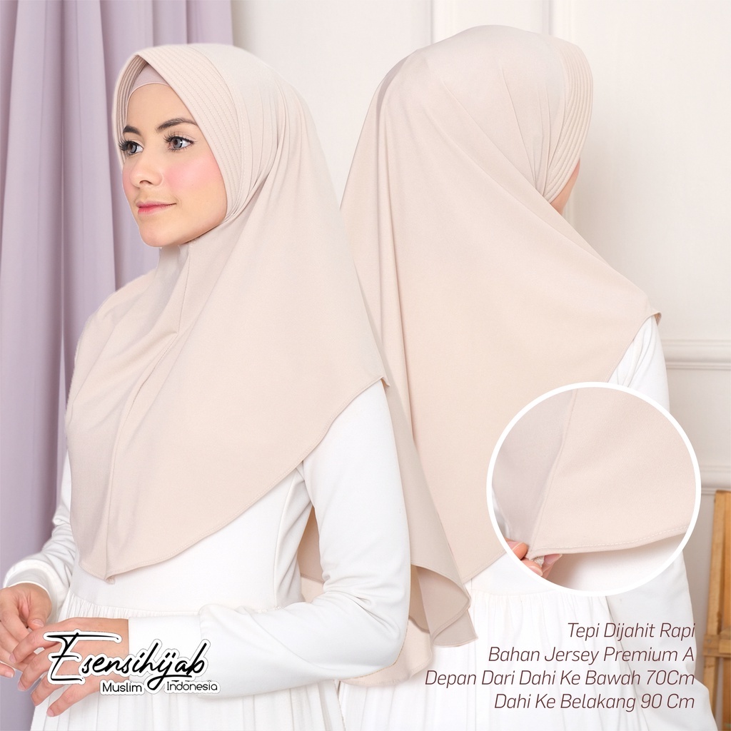 Jilbab Bergo PET Jersey/Jilbab Instan Jersey Premium