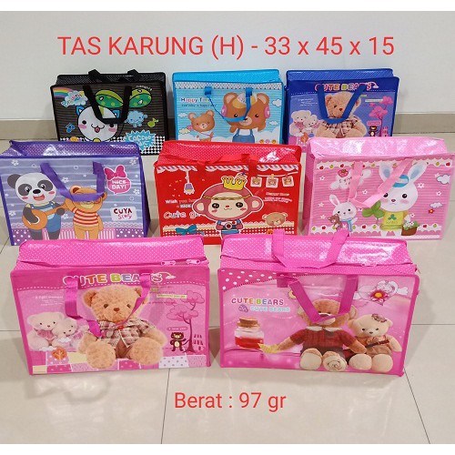 Tas Karung Plastik (H) 33x45x15 Laundry Tas termurah Shop Souvenir Ultah Goodie Bag