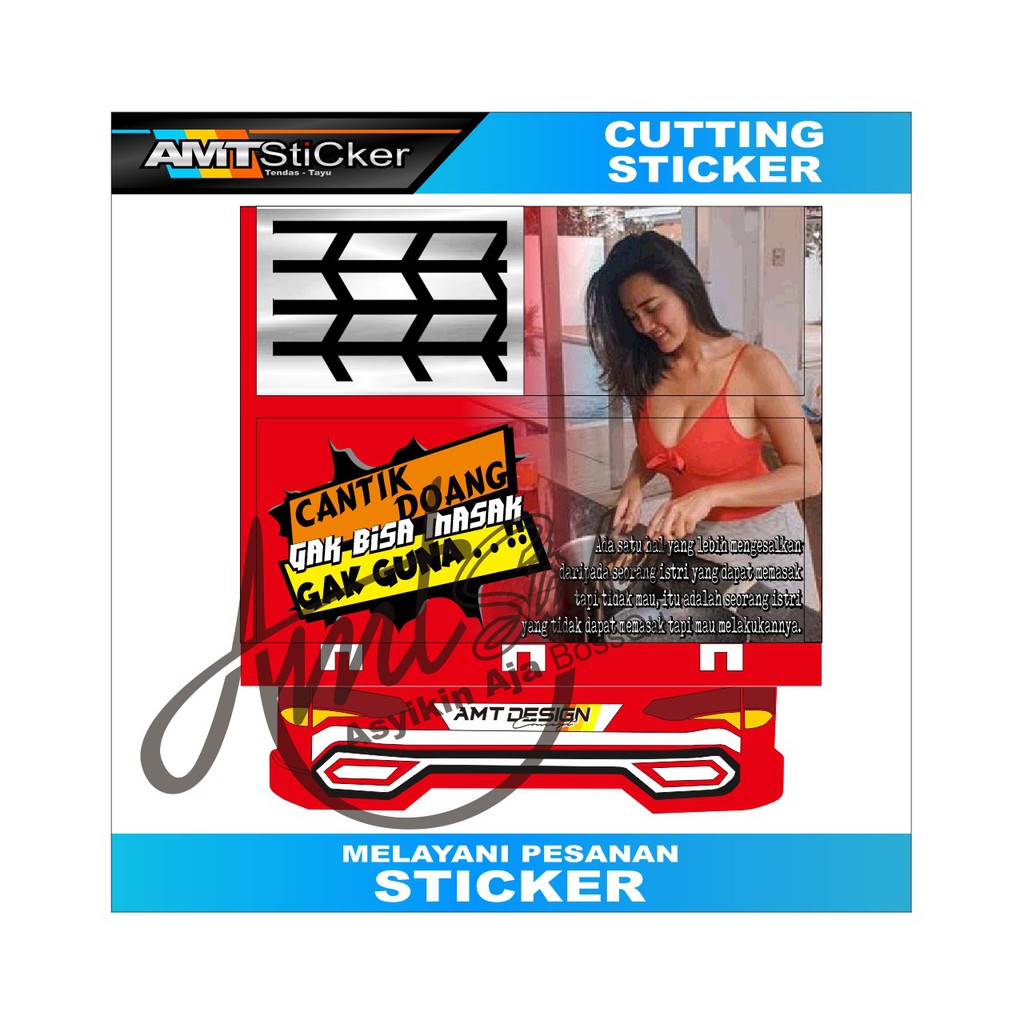 Promo Decal Stiker Pintu Bak Belakang Canter Stiker Truck Shopee Indonesia