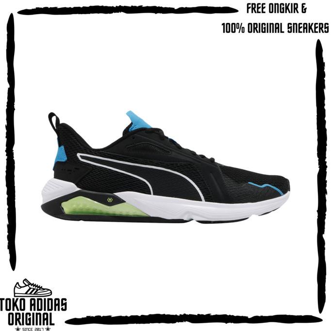 Sepatu Running Pria Puma LQDCELL Method Black/Blue ORIGINAL 100% BNIB