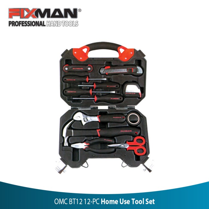 Fixman Omc BT12 Tool Set Kit 12 Pcs