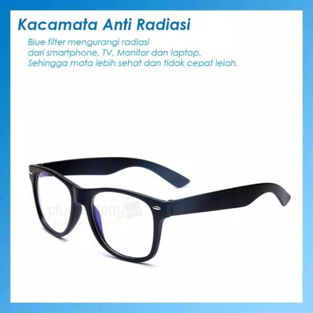 kacamata lensa antiradiasi computer tv hp laptop bisa normal minus plus cilinder tergantung permintaan sampai minus 5 cyl 2 harga masih sama tulis saja pesanan kaka di catatan saat order y free box lap cairan pembersih kacamata