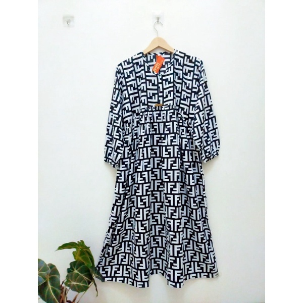 MIDI DRESS RAYON/MIDI DRESS WANITA TERBARU/MIDI DRESS VIRAL/JUMBO/KEKINIAN/BAHAN JATUH/ADEM/COD/VIRAL/TUNIK/GAMIS WANITA