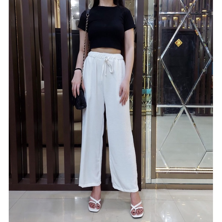 BEFAST - ZRD OOTD Celana Kulot NADRA / CELANA KULOT CRINKLE WANITA/YUNA PANTS / Celana Panjang Casual Wanita / Bawahan Wanita Polos / Kulot kekinian / Terlaris / Trendy / Celana Panjang Kulot Banyak Warna / Termurah