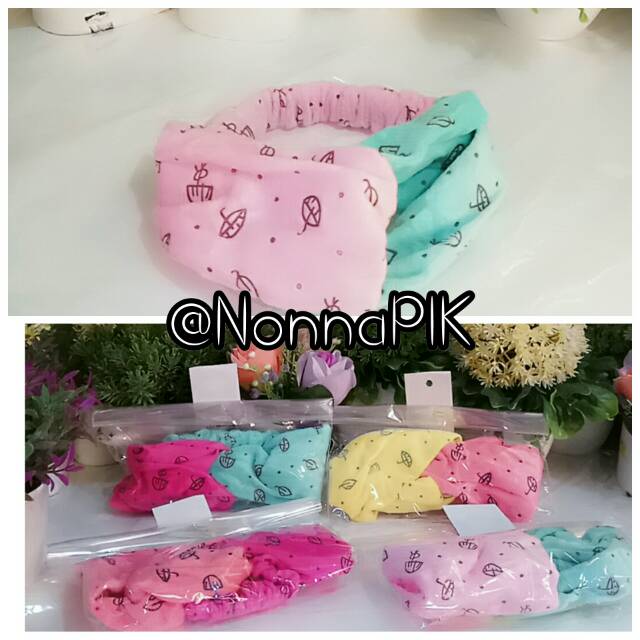 HEADBAND Bandana Karet Mandi Rabbit Kelinci [ Bisa jadi Penutup Mata ] atau Pita