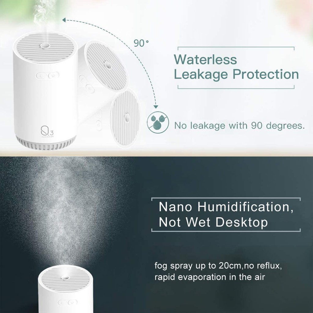 Q3 Rechargeable Wireless Air Humidifier Aromatherapy 320ML