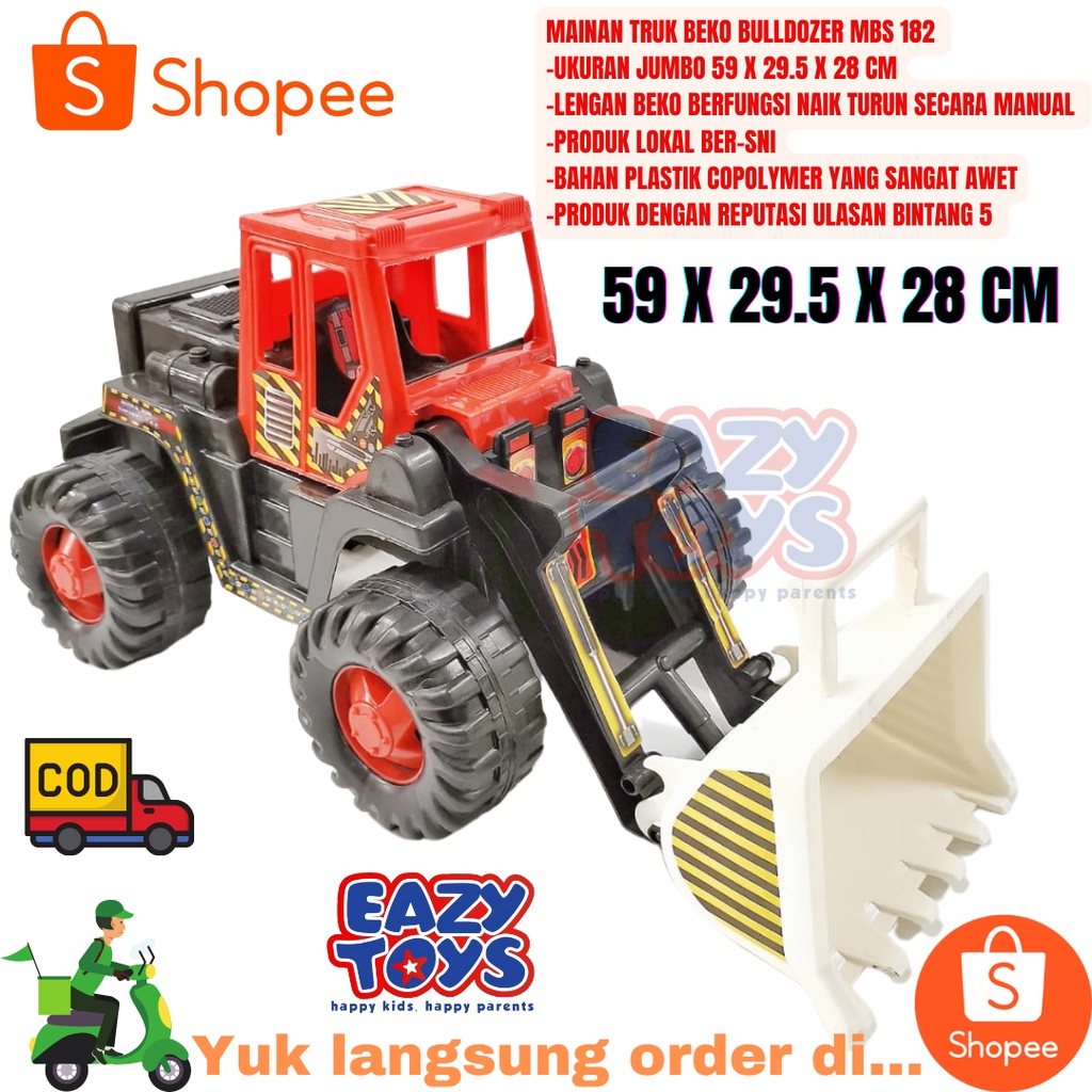 Mainan Mobil Mobilan Truk Bulldozer Jumbo MBS 182