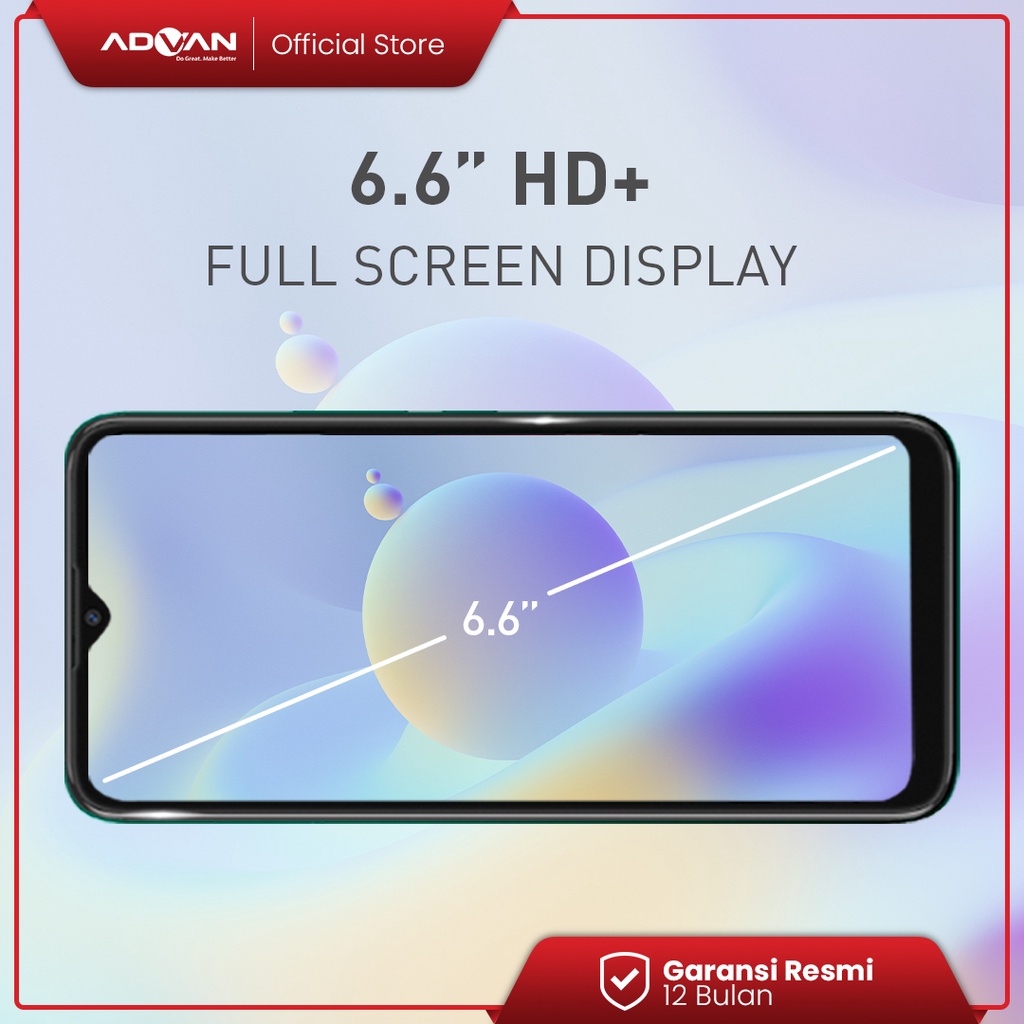 Advan G9Pro 6.6 Inci 6 GB 64 GB (Blue) Quad Camera Octacore Smartphone Android 10 Garansi Resmi-4
