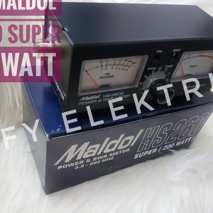 Update Khusus POWER METER SWR HS260 200 WATT MALDOL SWR METER MALDOL