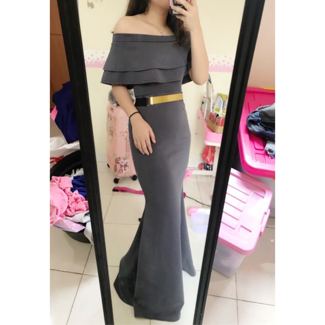 Vanesha Margaretta - 727L/long dress pesta scuba duyung