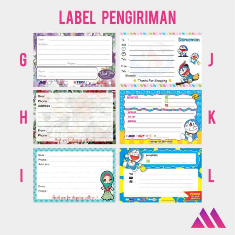 

[COD] Ready Stiker Label Pengiriman Part 2