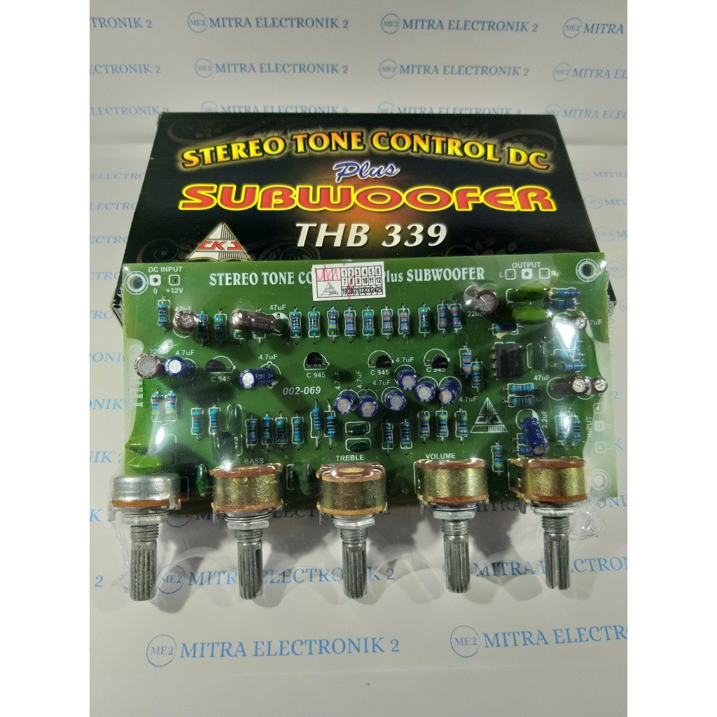 RAKITAN/KIT POWER  AMPLIFIER TUNE CONTROL STREO DC + SUB WOFFER THB 339