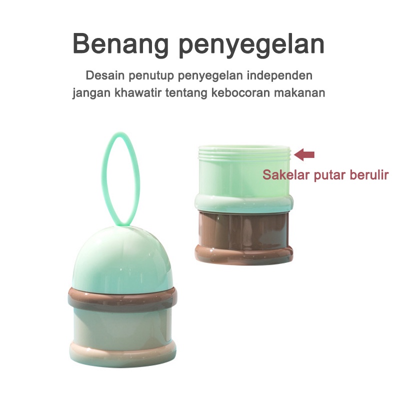 Milk powder container/Perlengkapan bayi/Kotak susu bubuk 4 lapis (B49)