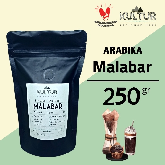 

COFFEE BEAN BIJI KOPI ARABIKA MALABAR 250 GR