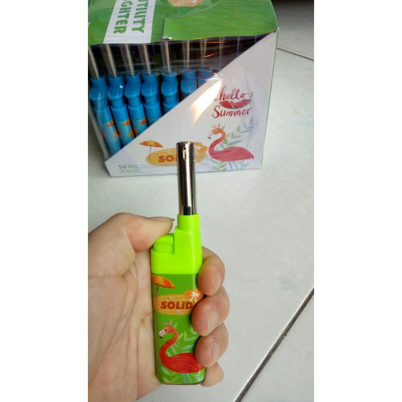 Pemantik Api Batang Besi / Korek Api Gas Batang Besi / Mancis Rokok Merek SOLID harga Satuan