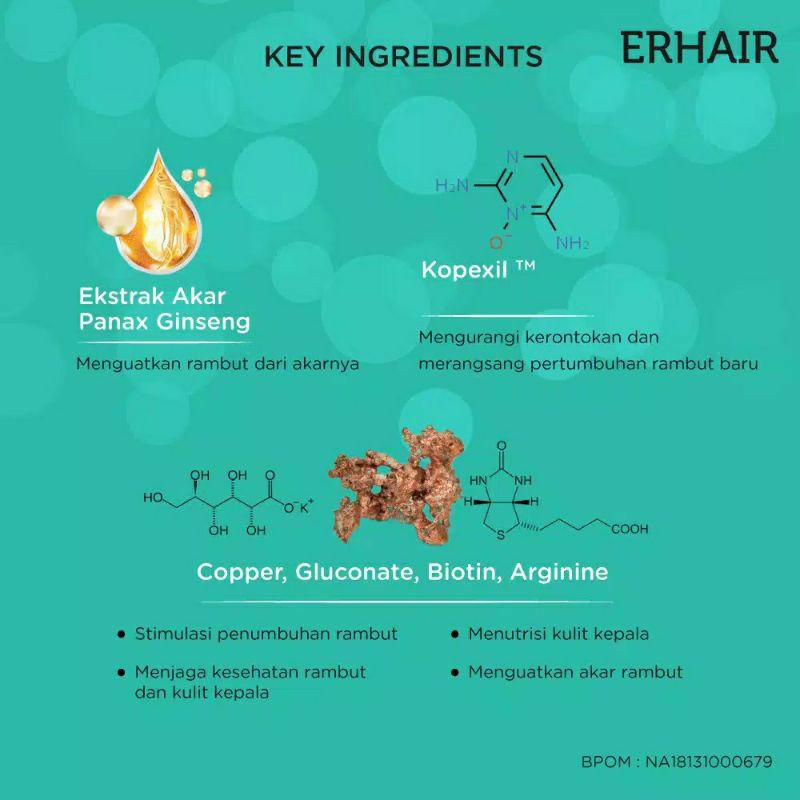 erha hairgrow serum perawatan rambut rontok 7 x 8ml