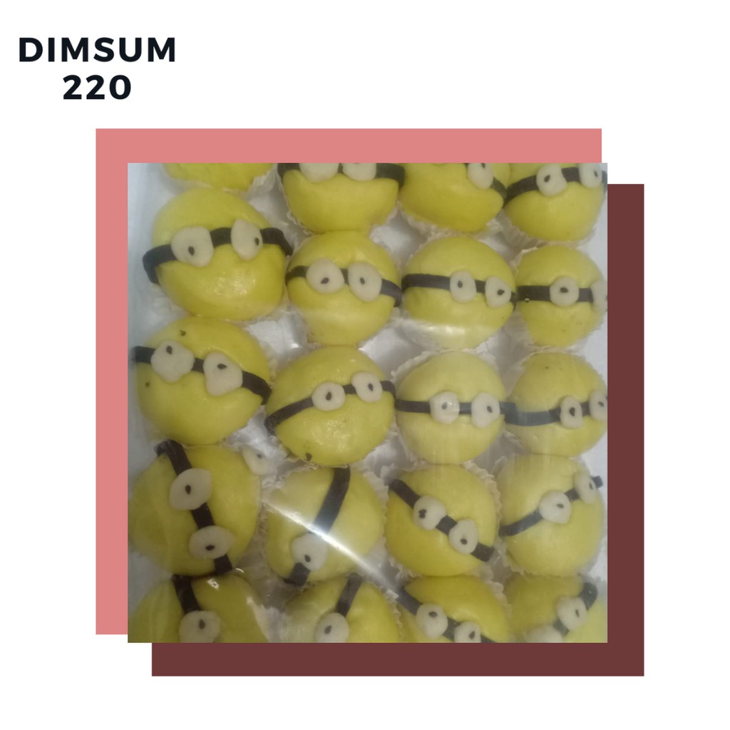 

Bapao Caracter Minion Isi Kacang Merah Frozen Isi 20 Hallal