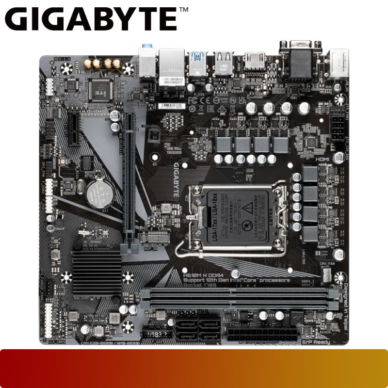 Motherboard GIGABYTE Intel H610M H LGA 1700 DDR4 Micro ATX