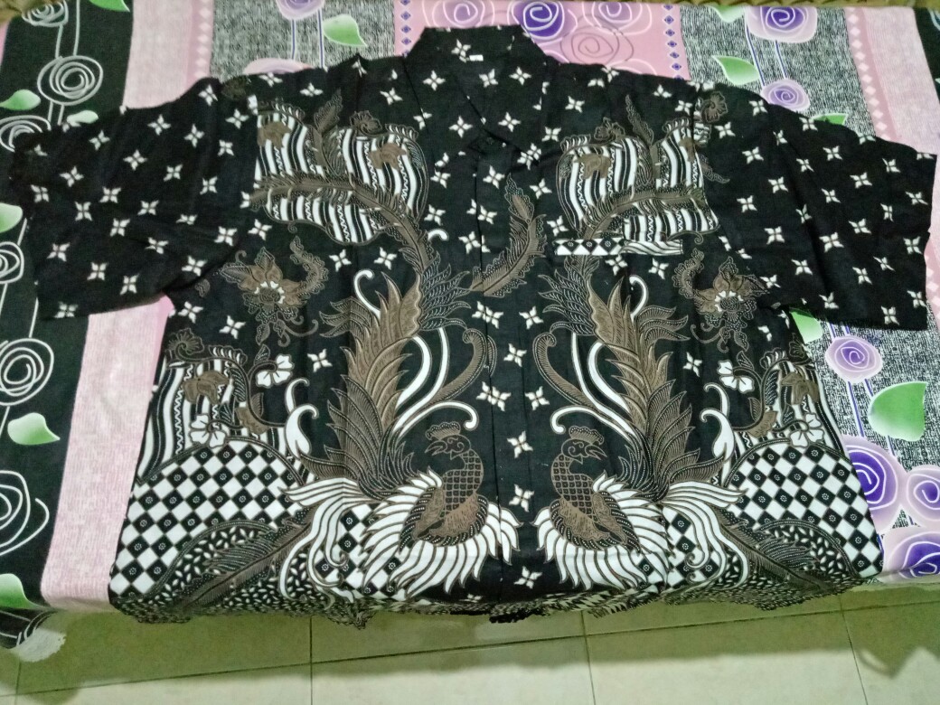 Kemeja Pria Batik Big Size 4l-5l Lengan Pendek Atasan Baju Hem Batik Jumbo Ukuran Besar Dvn-mrh