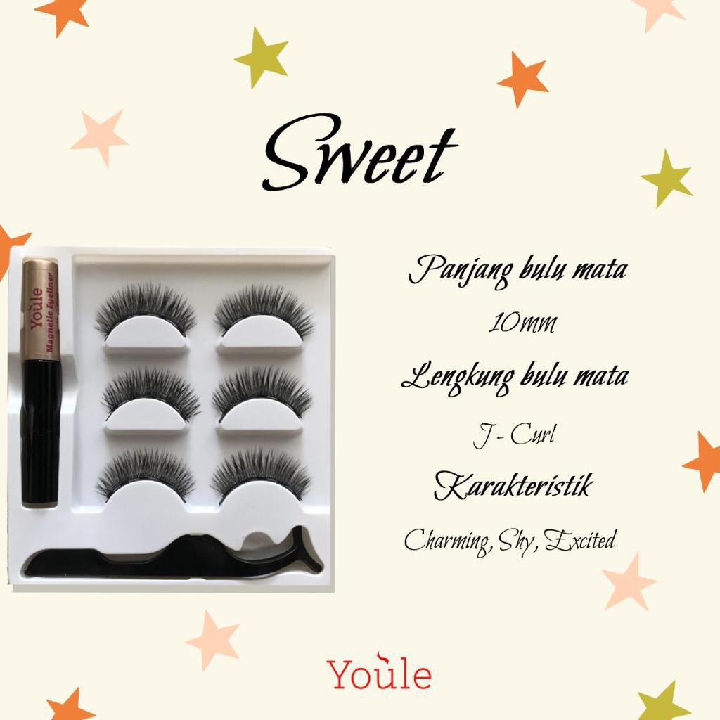 Youle Magnetic Eyeliner and Eyelash Set - Sweet