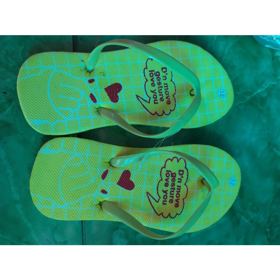 SANDAL Flat Anak Cewek &amp; cowok Model Karakter lucu sandal japit anak