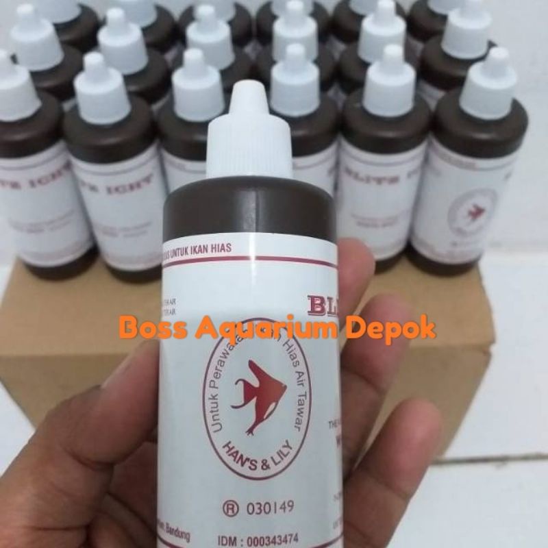 Obat Biru Ikan Blitz ICHT Anti White Spot & Jamur methylene Blue Itch
