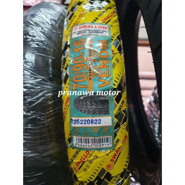 Ban Swallow 70/90-16 Tubeless Venom Skywave Nouvo