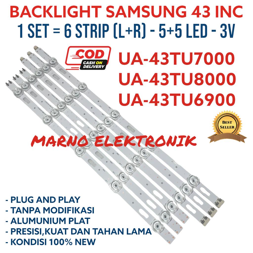 BACKLIGHT SAMSUNG 43 IN UA  UA 43TU7000  UA 43TU8000  UA 43TU6900 BL UA43TU7000  UA43TU8000  UA43TU6