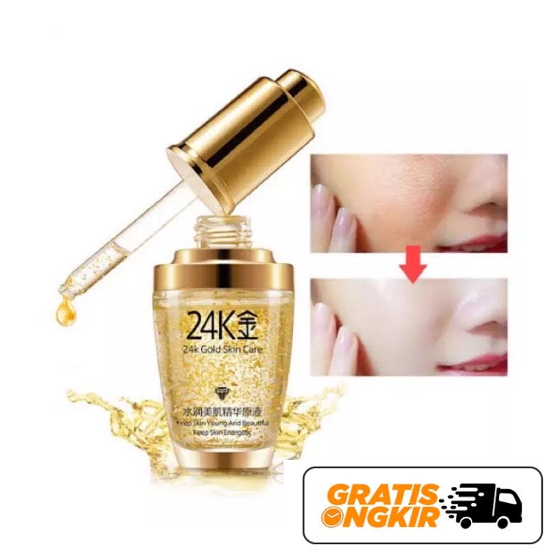 Serum Pencegah Kerutan & penglowing Wajah | BIOAQUA 24k gold ORIGINAL BPOM
