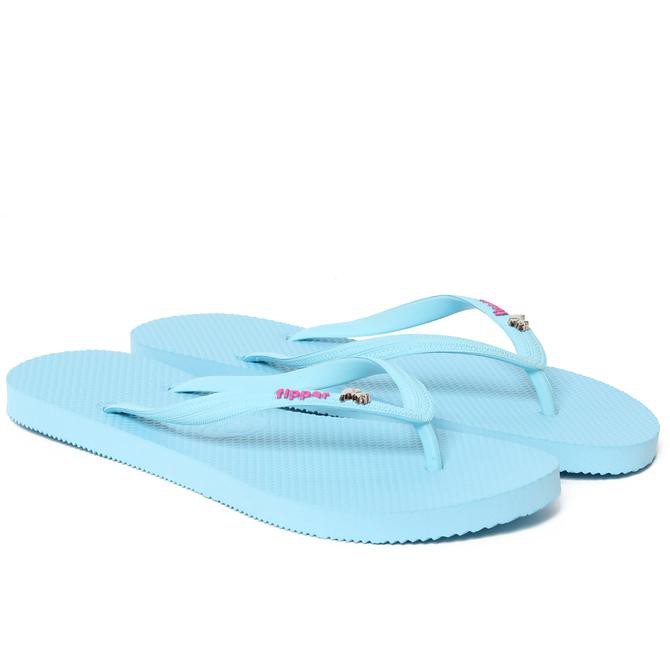 Sandal Fipper Glitter / Sendal Jepit / Sendal Wanita In Baby Blue - Biru Muda, 37 Paritteratak.Com1