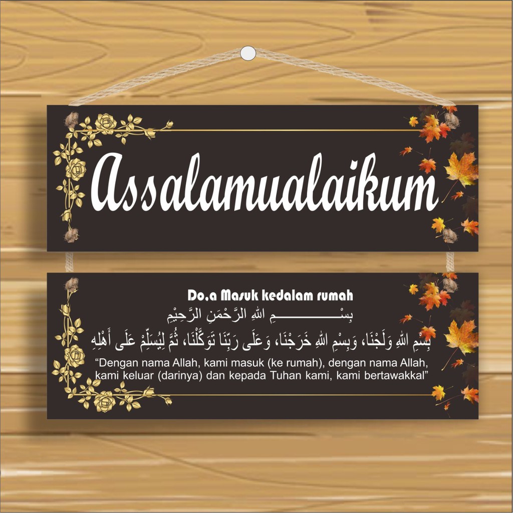 POSTER SET ISI 2 SERI HITAM GOLD ASSALAMUALAIKUM