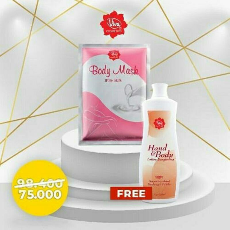 Paket Body Mask Hand &amp; Body Lotion 500ml Viva