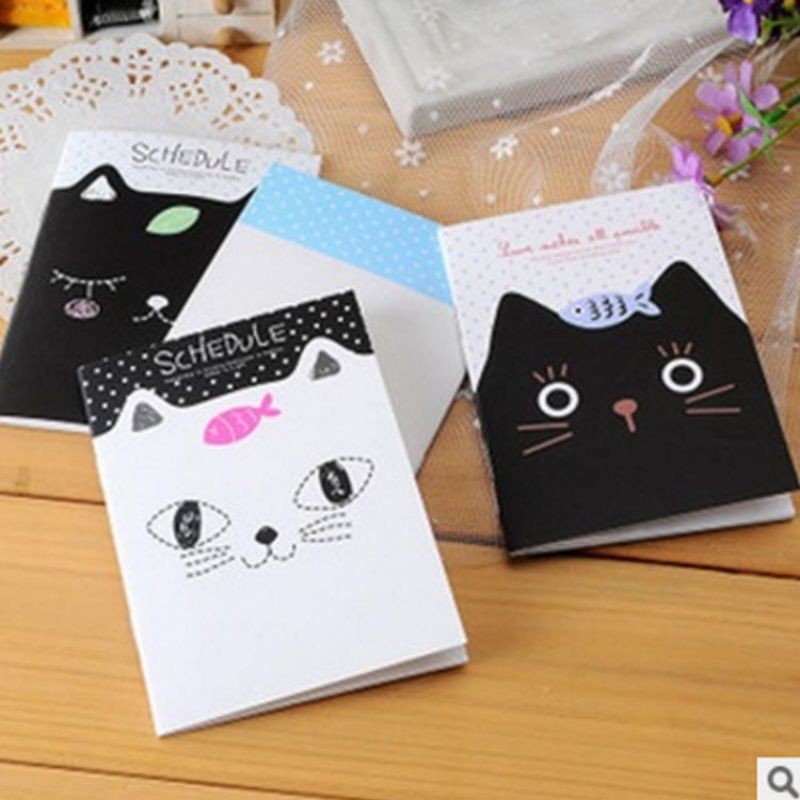 Note Book /Buku memo Mini gambar kucing lucu