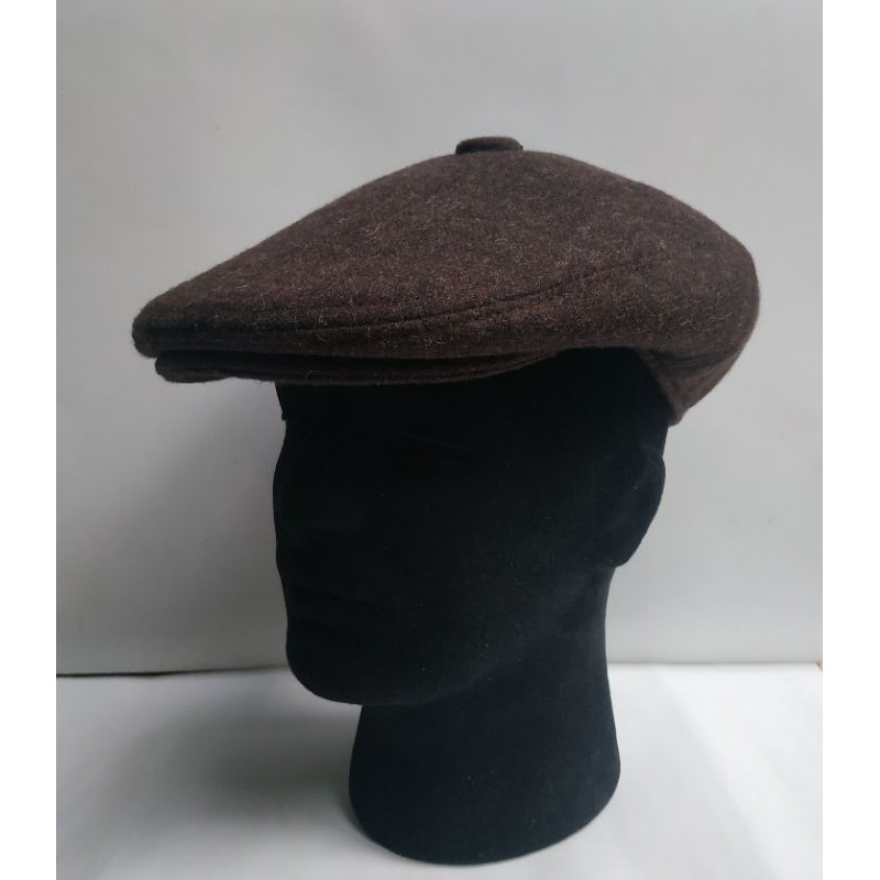 Topi Classic Hooligans Flat Cap Wool Premium