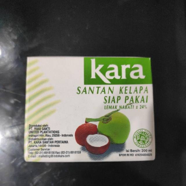

Kara Santan Kelapa 200ml