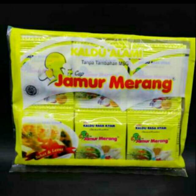 

Kaldu Alami Jamur Merang Rasa Ayam 1 Pack isi 30 sacet