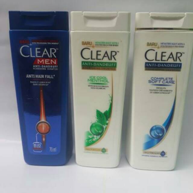 CLEAR MEN shampoo anti hairfall 70ml