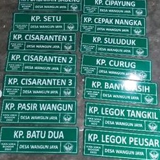 Plang NAMA JALAN Custom