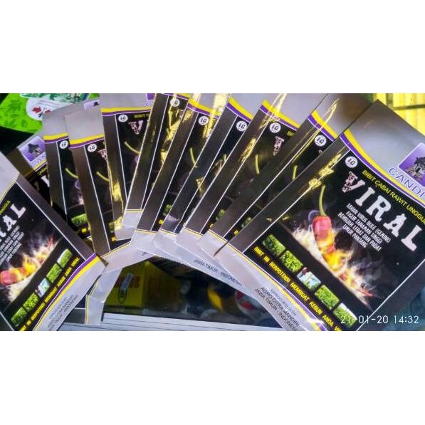 [KODE PRODUK KA9Y09548] Benih Cabai Rawit VIRAL Repack Original - Isi 100 Biji Bibit Sayuran Benih S